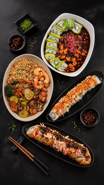 Sushi y platillos de Mochi Moncho, fotografía de su Instagram